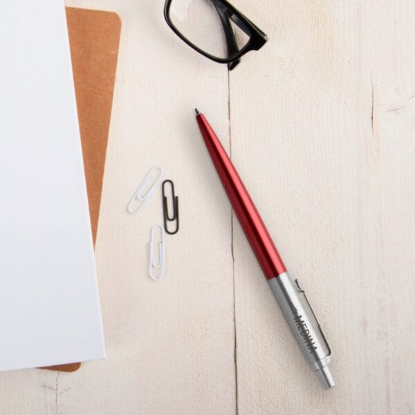 Bestel Parker - Jotter - Balpen graveren - Rechts (Rood) met eigen foto