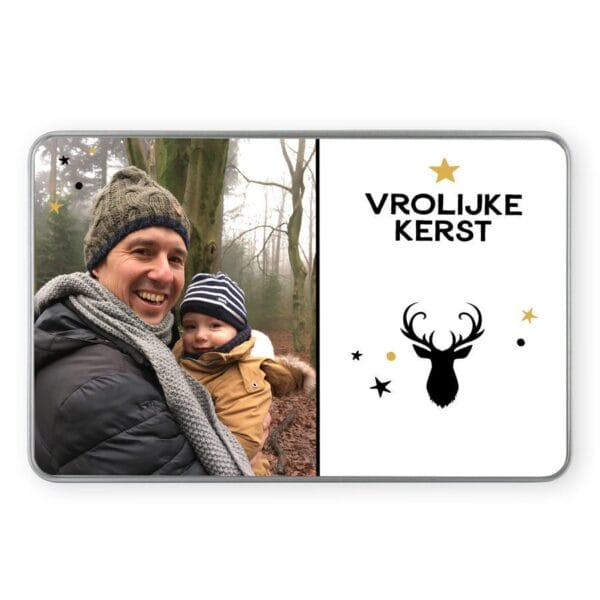 Bestel Kerst herinneringenblik bedrukken met eigen foto