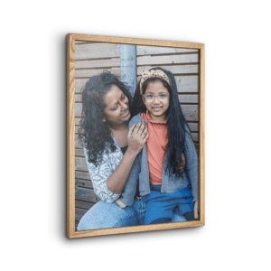 Bestel Houten lijst met gepersonaliseerde fotoafdruk - 30x40 met eigen foto