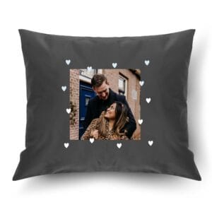 Bestel Kussensloop bedrukken - Donkergrijs - 50 x 60 cm met eigen foto