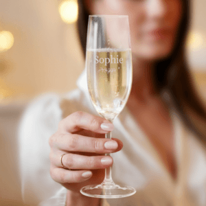 Bestel Champagneglas graveren - Glas - 1 stuk met eigen foto