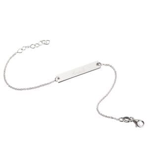 Bestel Zilveren armband met naam - Volwassenen met eigen foto