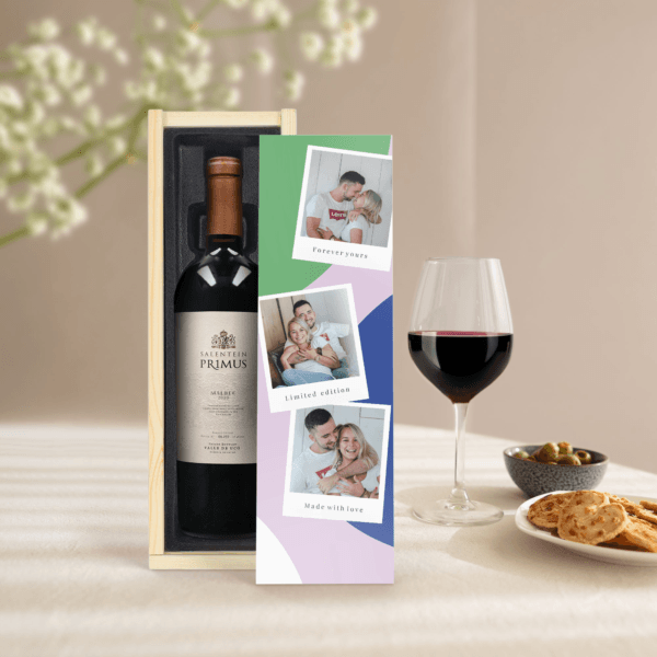 Bestel Wijn in bedrukte kist - Salentein - Primus Malbec met eigen foto