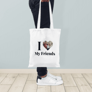Bestel Tote bag bedrukken - Katoen - Wit met eigen foto