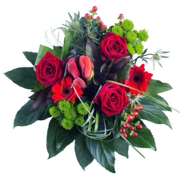 Bestel Bloemen - Kerstboeket met eigen foto