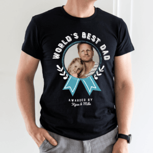 Bestel Vaderdag T-shirt bedrukken - Zwart - XXL met eigen foto