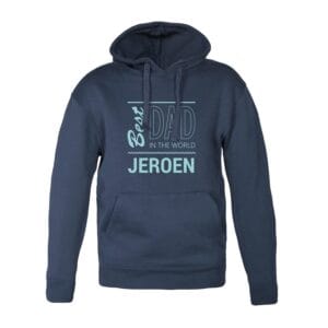 Bestel Hoodie voor heren bedrukken - Navy - L met eigen foto