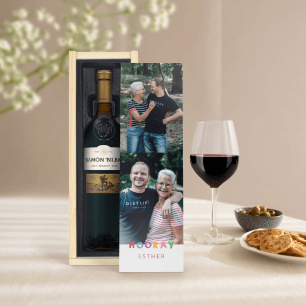 Bestel Wijn in bedrukte kist - Ramon Bilbao Gran Reserva met eigen foto