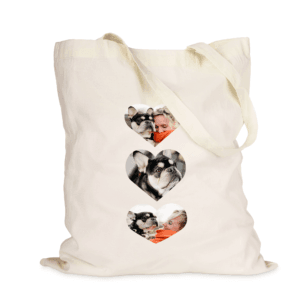 Bestel Tote bag bedrukken - Katoen - Naturel met eigen foto