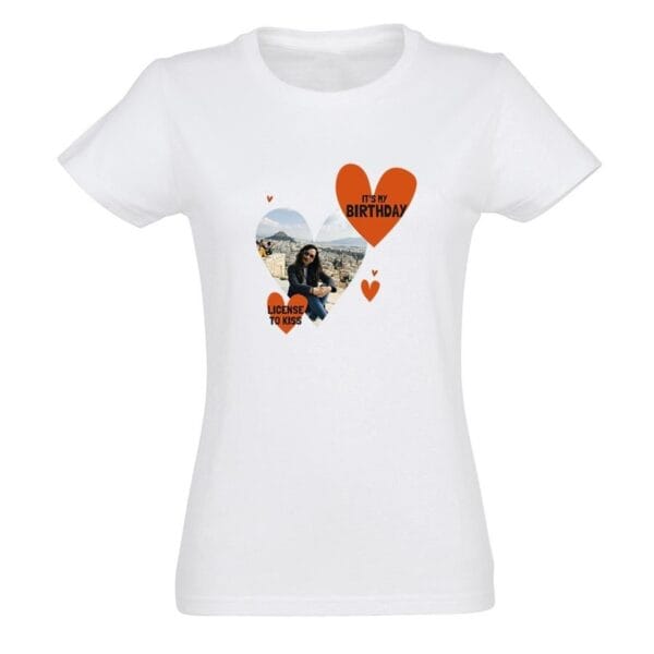 Bestel T-shirt voor vrouwen bedrukken - Wit - S met eigen foto