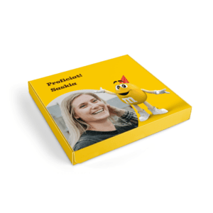 Bestel Gepersonaliseerde M&M's giftbox met chocolade met eigen foto
