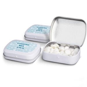 Bestel Pepermuntjes in blikje met foto en/of naam - 60 stuks met eigen foto