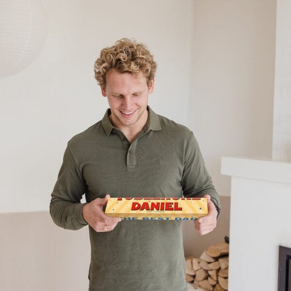 Bestel Gepersonaliseerde Toblerone reep - Vaderdag - Large met eigen foto