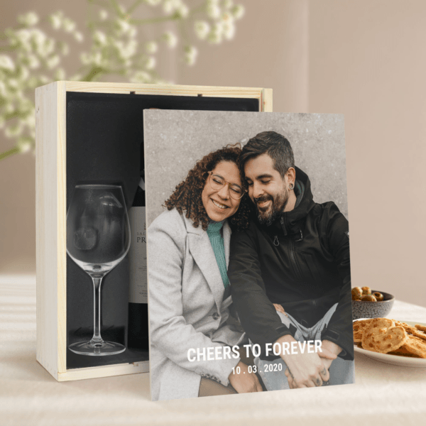 Bestel Wijnpakket met glas - Salentein Primus Malbec (Bedrukte deksel) met eigen foto