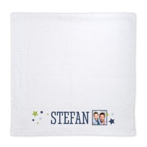 Bestel Handdoek bedrukken - Wit met eigen foto