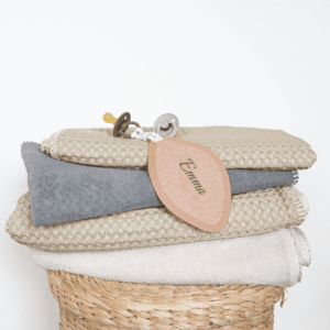 Bestel Speendoekje met naam borduren - Roze met eigen foto