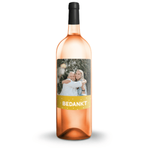 Bestel Wijn met bedrukt etiket - AIX rosé (Magnum) met eigen foto