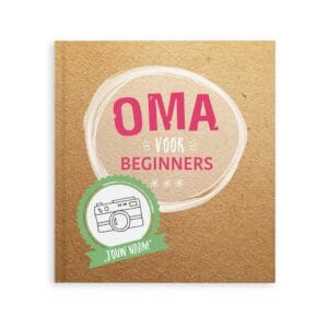 Bestel Boek met naam en foto's - Oma voor beginners (Hardcover) met eigen foto