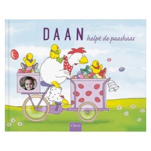 Bestel Boek met naam - Samen de paashaas helpen - Hardcover met eigen foto