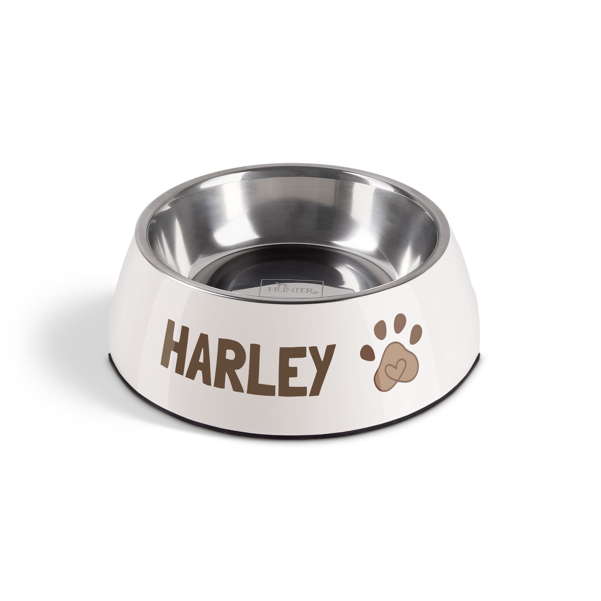 Bestel Hondenvoerbak met naam - Wit - 350 ml met eigen foto