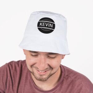 Bestel Bucket hat bedrukken - Wit met eigen foto