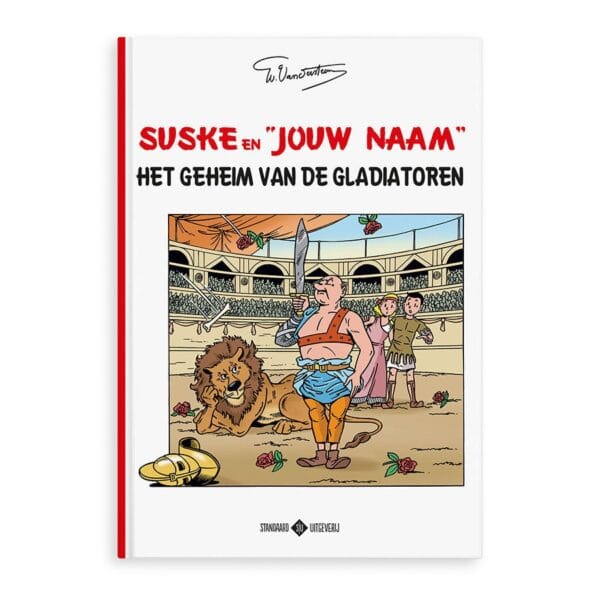 Bestel Persoonlijk stripboek - Suske en Wiske &apos;Het geheim van de gladiatoren&apos; (Hardcover) met eigen foto