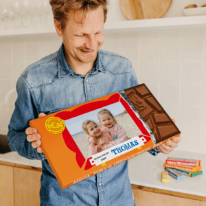 Bestel Mega Tony's Chocolonely met naam en foto (5 repen) met eigen foto