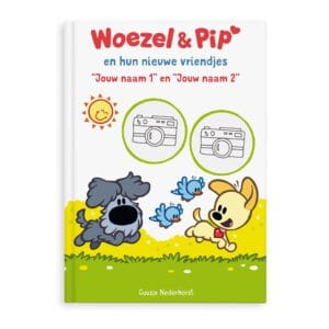 Bestel Boek met naam en foto - Woezel & Pip - Vriendjes - XL boek (Softcover) met eigen foto