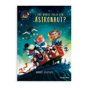 Bestel Boek met naam en foto - Hoe word je astronaut? - Softcover met eigen foto