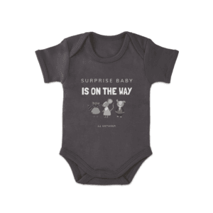 Bestel Romper bedrukken - Korte mouw - Antraciet - 62/68 met eigen foto