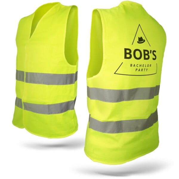 Bestel Veiligheidshesje bedrukken - Geel - XXL/XXXL met eigen foto