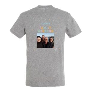Bestel T-shirt voor mannen bedrukken - Grijs - XL met eigen foto