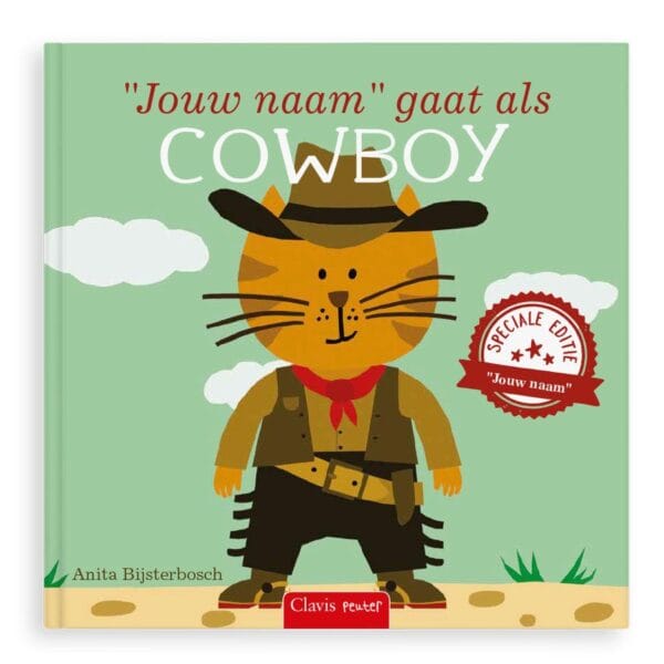 Bestel Boek met naam en foto - Ik ga als cowboy - Softcover met eigen foto