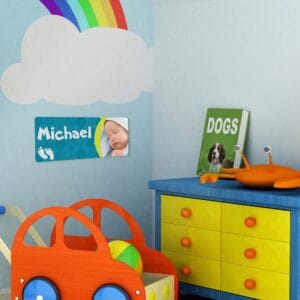 Bestel Geboortebord voor jongens bedrukken met eigen foto