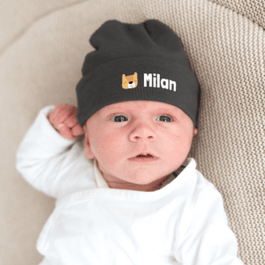 Bestel Babymuts - Antraciet - 3 stuks - Verzendkosten voor het gratis mutsje bedragen €2