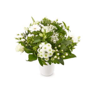 Bestel Bloemen - Boeket Wit met eigen foto