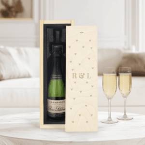 Bestel Champagne in gegraveerde kist - René Schloesser (375ml) met eigen foto