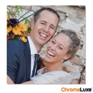 Bestel Foto op aluminium afdrukken - Wit (ChromaLuxe) - 20 x 20 cm met eigen foto