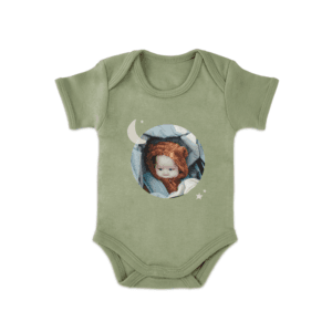 Bestel Romper bedrukken - Korte mouw - Groen - 74/80 met eigen foto