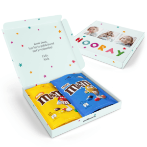 Bestel Gepersonaliseerde giftbox met M&M's chocolade met eigen foto
