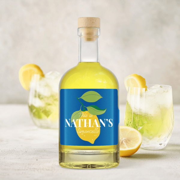 Bestel Limoncello personaliseren - Etiket met eigen foto