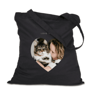 Bestel Tote bag bedrukken - Katoen - Zwart - 3 stuks met eigen foto