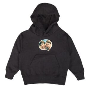 Bestel Hoodie voor kinderen bedrukken - Zwart - 6 jaar met eigen foto