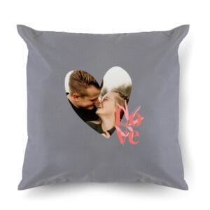 Bestel Kussensloop bedrukken - Lichtgrijs - 40 x 40 cm met eigen foto