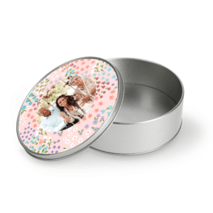 Bestel Bewaarblik met foto en/of tekst - Rond met eigen foto