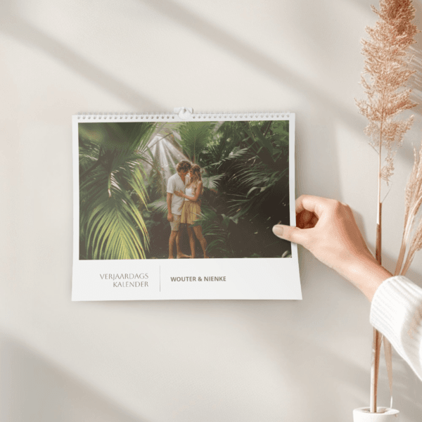 Bestel Verjaardagskalender maken - Liggend met eigen foto