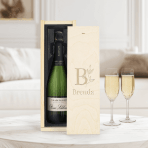 Bestel Champagne in gegraveerde kist - René Schloesser (750ml) met eigen foto
