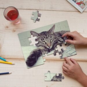 Bestel Kleine puzzel bedrukken - 30 stukjes met eigen foto