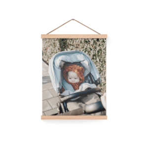 Bestel Gepersonaliseerde poster met houten posterhanger 30x40 met eigen foto