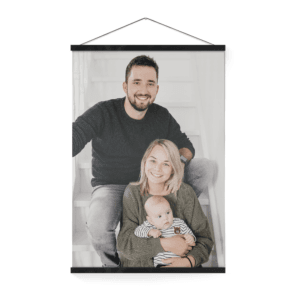 Bestel Gepersonaliseerde poster met zwarte posterhanger 40x50 met eigen foto